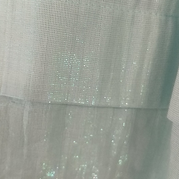 Spanner Aqua Metallic Cotton Pleated Skirt - Picture 8 of 11